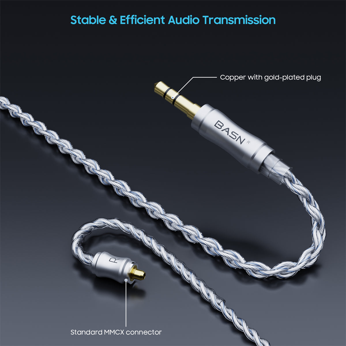 BASN DC100 MMCX Replaceable Cable