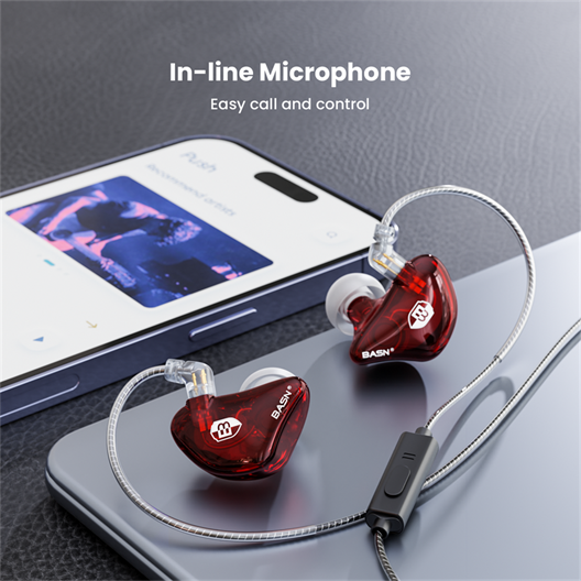 2 pin headphone with mic clearance