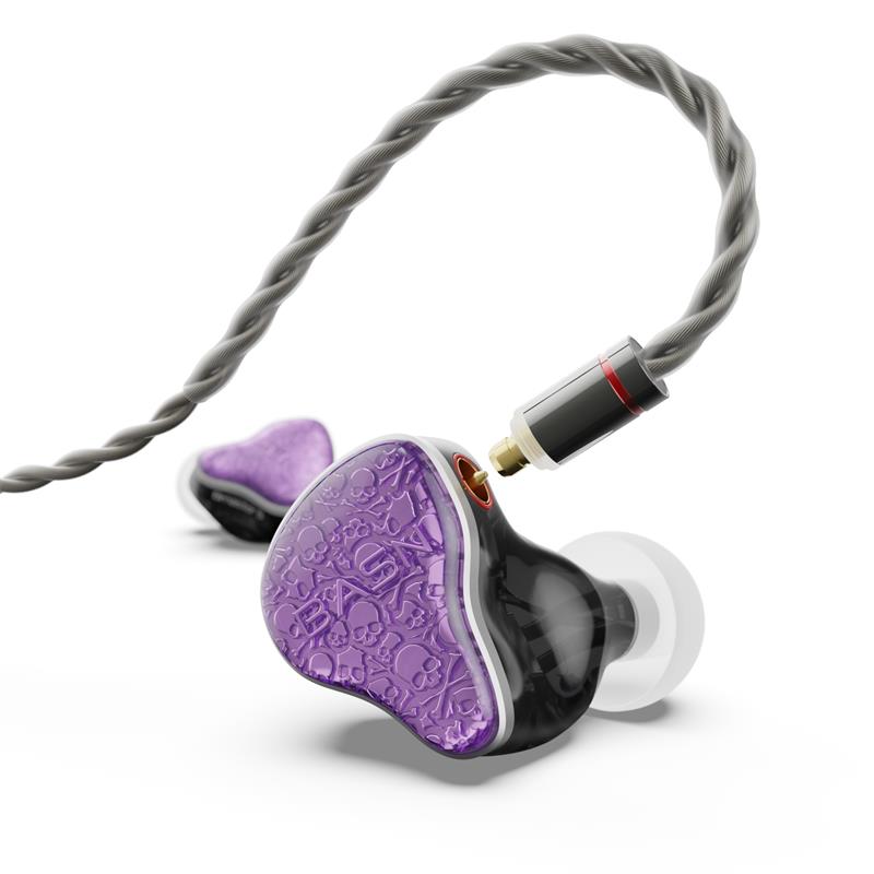 BASN Bmaster5 (1DD+4BA) PE connector In Ear Monitor Headphone (Purple)