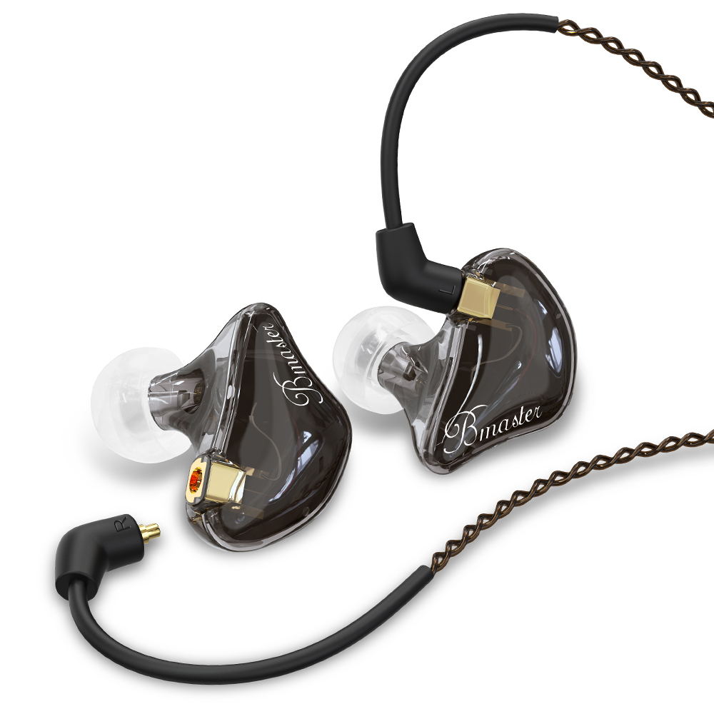 BASN Bmaster Triple Drivers In Ear Monitor Headphones (Black)