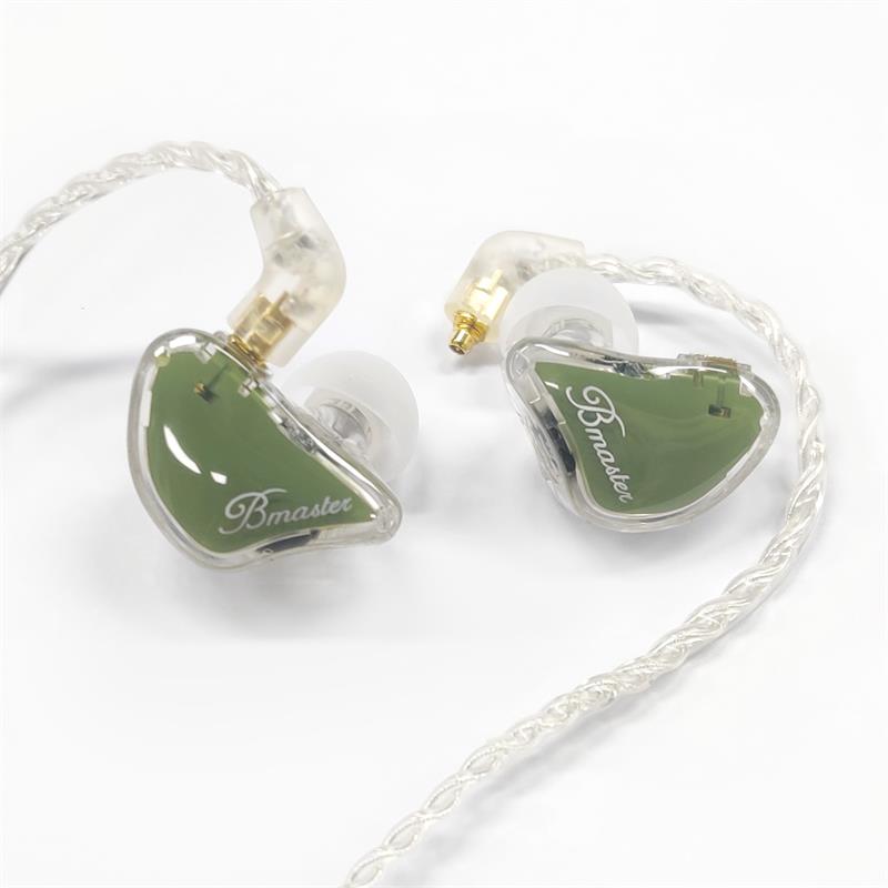BASN Bmaster Triple Drivers In Ear Monitor Headphones (Olive)