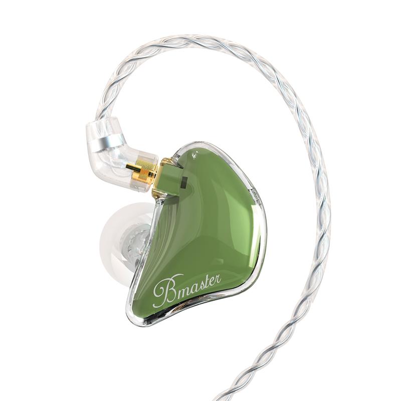 BASN Bmaster Triple Drivers In Ear Monitor Headphones (Olive)
