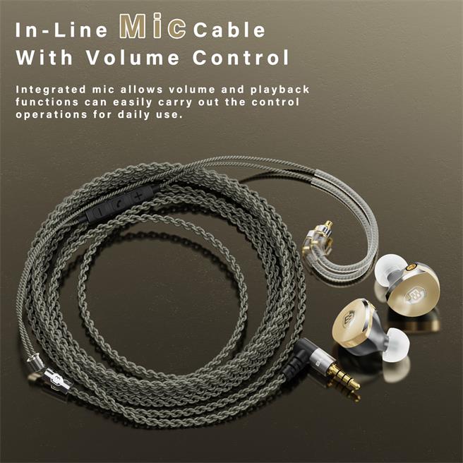 Iem cable best sale with mic