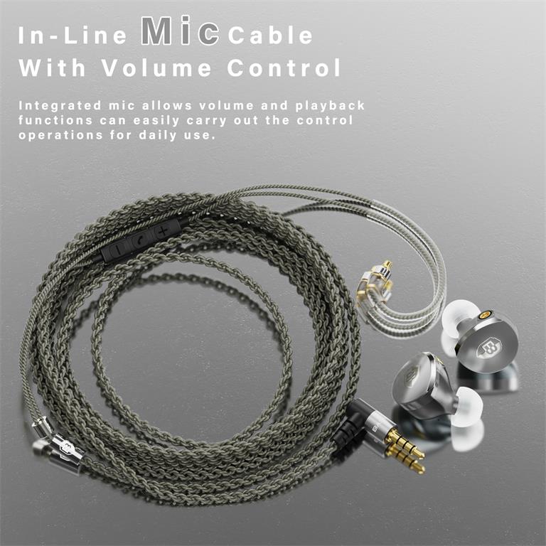 In ear online monitors with mic