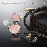BASN ASONE 14.2mm Planar Driver in-Ear Monitors Earphone with Two Detachable MMCX Cables for Musicians Drummers Bass Players Singers(Pink)basn in ear monitor headphone for musician singer drummer shure iem westone earphone KZ in ear sennheiser custom in ear factory and manufacturer