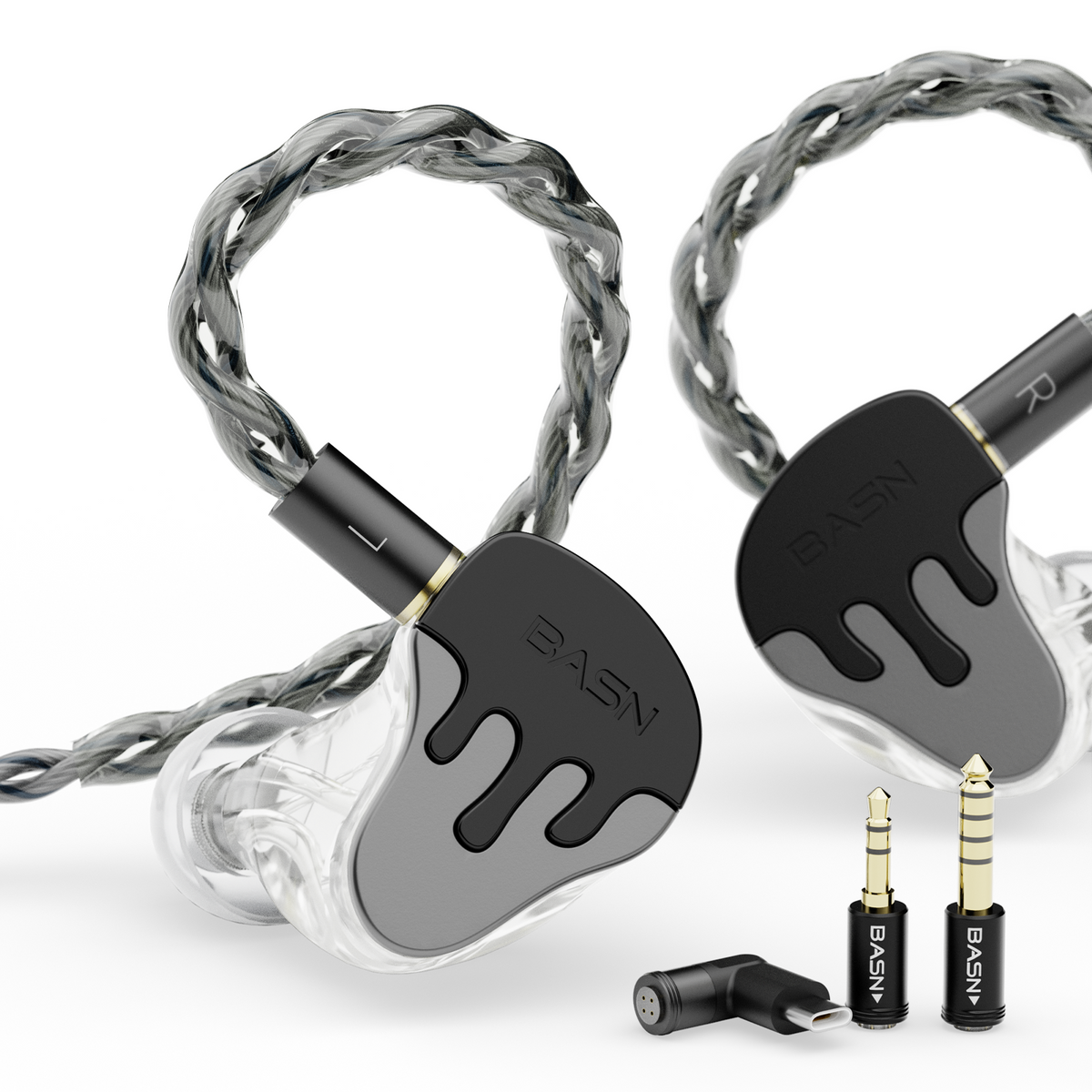 BASN BmasterX 6 Drivers In Ear Monitor Headphone (Type C/3.5/4.4mm Jac