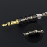 bmaster5 pe connector replaceable cable replacement cord basn in ear monitor headphone for musician singer drummer shure iem westone earphone KZ in ear sennheiser custom in ear factory and manufacturer