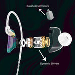 BASN MMCX Triple Driver in-Ear Monitors with Rich Bass, HiFi Stereo IEM Earphones with Upgraded Detachable Cables for Audiophiles Musicians basn in ear monitor headphone for musician singer drummer shure iem westone earphone KZ in ear sennheiser custom in ear factory and manufacturer OEM ODM supplier and agent