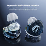 basn in ear monitor headphone for musician singer drummer shure iem westone earphone KZ in ear sennheiser custom in ear factory and manufacturer OEM ODM supplier and agent BASN ASONE 14.2mm Planar Driver in-Ear Monitors Earphone
