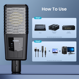 basn in ear monitor headphone for musician singer drummer shure iem westone earphone KZ in ear sennheiser custom in ear factory and manufacturer OEM ODM supplier and agent
Condenser XLR Microphone Suitable for Recording, Podcasting, Singing, Streaming, and Gaming