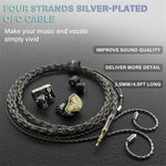 BASN Bmaster5 (1DD+4BA) MMCX connector In Ear Monitor Headphone (Gold)