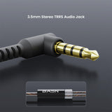 BASN FC100 2-Pin 0.78mm Replaceable Cable basn in ear monitor headphone for musician singer drummer shure iem westone earphone KZ in ear sennheiser custom in ear factory and manufacturer OEM ODM supplier and agent