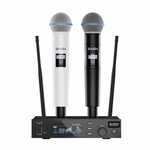 Condenser XLR Microphone Suitable for Recording, Podcasting, Singing, Streaming, and Gaming
Handheld Wireless Microphone System with UHF Dual Channel, Karaoke Handheld Mic for Singing, Wedding, DJ, Party, Speech, Church