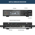 Condenser XLR Microphone Suitable for Recording, Podcasting, Singing, Streaming, and Gaming
Handheld Wireless Microphone System with UHF Dual Channel, Karaoke Handheld Mic for Singing, Wedding, DJ, Party, Speech, Church