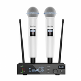 Condenser XLR Microphone Suitable for Recording, Podcasting, Singing, Streaming, and Gaming
Handheld Wireless Microphone System with UHF Dual Channel, Karaoke Handheld Mic for Singing, Wedding, DJ, Party, Speech, Church