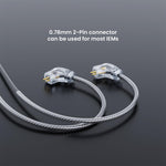 BASN MC100 2-Pin 0.78mm Replaceable Cable MC100 2-Pin 0.78mm Replaceable Cable basn in ear monitor headphone for musician singer drummer shure iem westone earphone KZ in ear sennheiser custom in ear factory and manufacturer OEM ODM supplier and agent
