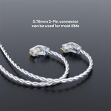 BASN SC100 2-Pin 0.78mm Replaceable Cable basn in ear monitor headphone for musician singer drummer shure iem westone earphone KZ in ear sennheiser custom in ear factory and manufacturer OEM ODM supplier and agent