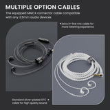 basn in ear monitor headphone for musician singer drummer shure iem westone earphone KZ in ear sennheiser custom in ear factory and manufacturer OEM ODM supplier and agent carrying case replacement cables silicone tips
