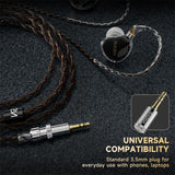 basn in ear monitor headphone for musician singer drummer shure iem westone earphone KZ in ear sennheiser custom in ear factory and manufacturer OEM ODM supplier and agent carrying case replacement cables silicone tips
