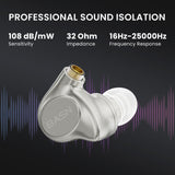 basn in ear monitor headphone for musician singer drummer shure iem westone earphone KZ in ear sennheiser custom in ear factory and manufacturer OEM ODM supplier and agent carrying case replacement cables silicone tips

