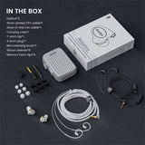 basn in ear monitor headphone for musician singer drummer shure iem westone earphone KZ in ear sennheiser custom in ear factory and manufacturer OEM ODM supplier and agent carrying case replacement cables silicone tips
