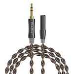 BASN YC100 3.5mm In-ear Headphone Extension Cable basn in ear monitor headphone for musician singer drummer shure iem westone earphone KZ in ear sennheiser custom in ear factory and manufacturer OEM ODM supplier and agent
