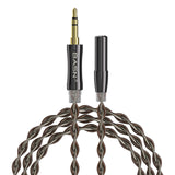 BASN YC100 3.5mm In-ear Headphone Extension Cable basn in ear monitor headphone for musician singer drummer shure iem westone earphone KZ in ear sennheiser custom in ear factory and manufacturer OEM ODM supplier and agent