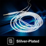 BASN SC200 OFC Silver-plated MMCX Connector Detachable Replaceable Cables basn in ear monitor headphone for musician singer drummer shure iem westone earphone KZ in ear sennheiser custom in ear factory and manufacturer OEM ODM supplier and agent