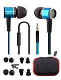 BASN M4 In-Ear Headphones Metal Earphones with Mic(Blue/Red) basn in ear monitor headphone for musician singer drummer shure iem westone earphone KZ in ear sennheiser custom in ear factory and manufacturer