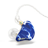 BASN MMCX in Ear Monitor Headphones with 2 Upgraded Detachable Cables, Musicians Triple Driver Noise Isolating Earphones (Black) basn in ear monitor headphone for musician singer drummer shure iem westone earphone KZ in ear sennheiser custom in ear factory and manufacturer OEM ODM supplier