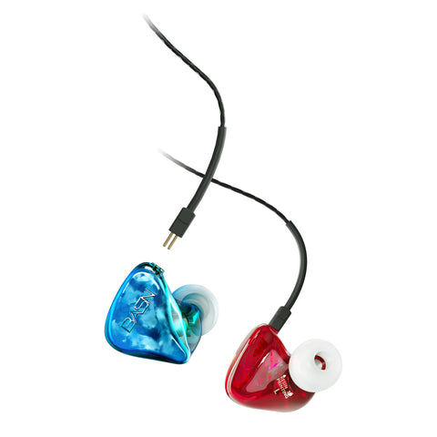 basn TEMPOS in ear monitors headphones noise isolation earphones dual dynamic drivers comfortable earbuds headsets for musicians singers drummers MMCX Amazing Sound Sturdy and Durable Cables