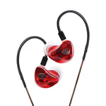 Clearance Sale-BASN Tempos V In Ear Monitors Headphones (Red)