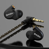 BASN Metalen in-Ear Monitors Headphones, 4 Drivers Musicians Professional Noise Isolating Earphones with Upgraded Detachable MMCX Cables for Singers,Drummers,Bassists(Volume Control Mic) basn in ear monitor headphone for musician singer drummer shure iem westone earphone KZ in ear sennheiser custom in ear factory and manufacturer OEM ODM supplier and agent