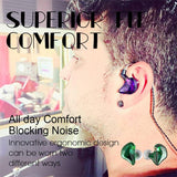 Clearance Sale-Popbeep Bsinger Popstar 2 packs In Ear Monitor Headphones (Purple&Green)