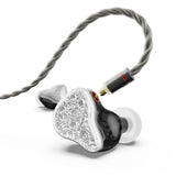 BASN Bmaster5 in Ear Monitors, 1DLC Diaphragm+4BA 5 Drivers IEM Earphones with Silver-Plated OFC Cable, Noise Isolation Wired Earbuds for Musicians basn in ear monitor headphone for musician singer drummer shure iem westone earphone KZ in ear sennheiser custom in ear factory and manufacturer OEM ODM supplier