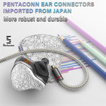 BASN Bmaster5 in Ear Monitors, 1DLC Diaphragm+4BA 5 Drivers IEM Earphones with Silver-Plated OFC Cable, Noise Isolation Wired Earbuds for Musicians basn in ear monitor headphone for musician singer drummer shure iem westone earphone KZ in ear sennheiser custom in ear factory and manufacturer OEM ODM supplier