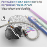 BASN Bmaster5 in Ear Monitors, 1DLC Diaphragm+4BA 5 Drivers IEM Earphones with Silver-Plated OFC Cable, Noise Isolation Wired Earbuds for Musicians basn in ear monitor headphone for musician singer drummer shure iem westone earphone KZ in ear sennheiser custom in ear factory and manufacturer OEM ODM supplier