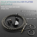 BASN Bmaster5 in Ear Monitors, 1DLC Diaphragm+4BA 5 Drivers IEM Earphones with Silver-Plated OFC Cable, Noise Isolation Wired Earbuds for Musicians basn in ear monitor headphone for musician singer drummer shure iem westone earphone KZ in ear sennheiser custom in ear factory and manufacturer OEM ODM supplier