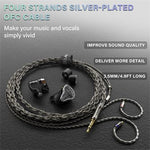 BASN Bmaster5 in Ear Monitors, 1DLC Diaphragm+4BA 5 Drivers IEM Earphones with Silver-Plated OFC Cable, Noise Isolation Wired Earbuds for Musicians basn in ear monitor headphone for musician singer drummer shure iem westone earphone KZ in ear sennheiser custom in ear factory and manufacturer OEM ODM supplier