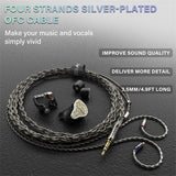 BASN Bmaster5 in Ear Monitors, 1DLC Diaphragm+4BA 5 Drivers IEM Earphones with Silver-Plated OFC Cable, Noise Isolation Wired Earbuds for Musicians basn in ear monitor headphone for musician singer drummer shure iem westone earphone KZ in ear sennheiser custom in ear factory and manufacturer OEM ODM supplier