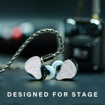 BASN Bmaster5 in Ear Monitors, 1DLC Diaphragm+4BA 5 Drivers IEM Earphones with Silver-Plated OFC Cable, Noise Isolation Wired Earbuds for Musicians basn in ear monitor headphone for musician singer drummer shure iem westone earphone KZ in ear sennheiser custom in ear factory and manufacturer OEM ODM supplier