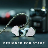 BASN Bmaster5 in Ear Monitors, 1DLC Diaphragm+4BA 5 Drivers IEM Earphones with Silver-Plated OFC Cable, Noise Isolation Wired Earbuds for Musicians basn in ear monitor headphone for musician singer drummer shure iem westone earphone KZ in ear sennheiser custom in ear factory and manufacturer OEM ODM supplier