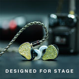 BASN Bmaster5 in Ear Monitors, 1DLC Diaphragm+4BA 5 Drivers IEM Earphones with Silver-Plated OFC Cable, Noise Isolation Wired Earbuds for Musicians basn in ear monitor headphone for musician singer drummer shure iem westone earphone KZ in ear sennheiser custom in ear factory and manufacturer OEM ODM supplier