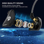 basn bsinger in ear monitors headphones noise isolation earphones dual dynamic drivers comfortable earbuds headsets for musicians singers drummers MMCX Amazing Sound Sturdy and Durable Cablesbasn in ear monitor headphone for musician singer drummer shure iem westone earphone KZ in ear sennheiser custom in ear factory and manufacturer OEM ODM supplier