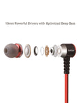 BASN M4 In-Ear Headphones Metal Earphones with Mic(Blue/Red) basn in ear monitor headphone for musician singer drummer shure iem westone earphone KZ in ear sennheiser custom in ear factory and manufacturer