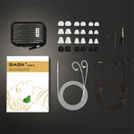 BASN MMCX Triple Driver in-Ear Monitors with Rich Bass, HiFi Stereo IEM Earphones with Upgraded Detachable Cables for Audiophiles Musicians basn in ear monitor headphone for musician singer drummer shure iem westone earphone KZ in ear sennheiser custom in ear factory and manufacturer OEM ODM supplier