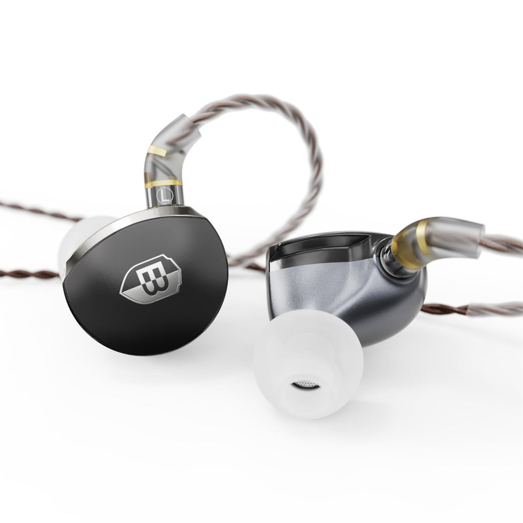 BASN MTPro 14.5mm Planar HiFi in ear monitor Headphones Rich Black