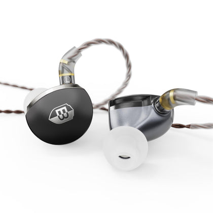 BASN MTPro in Ear Monitors, 14.5mm Planar HiFi IEM Headphones with CNC Process and 4-Core Litz OCC Single-Crystal Copper Cable for Musicians(Rich Black) basn in ear monitor headphone for musician singer drummer shure iem westone earphone KZ in ear sennheiser custom in ear factory and manufacturer OEM ODM supplier and agent