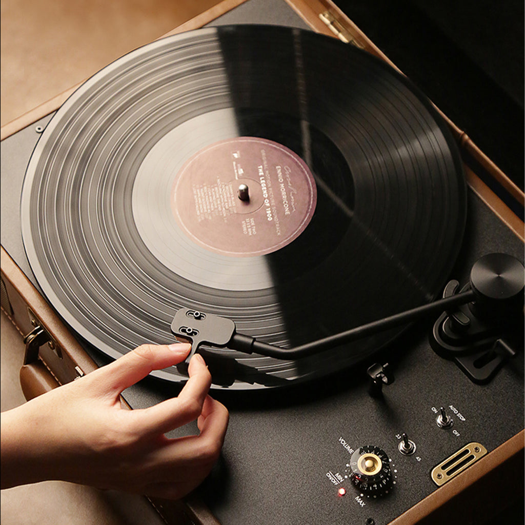 BASN Portable Vinyl Record Player with Audio Technica Magnetic Cartrid