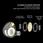 BASN ASONE 14.2mm Planar Driver in-Ear Monitors Earphone with Two Detachable MMCX Cables for Musicians Drummers Bass Players Singers(Grey) basn in ear monitor headphone for musician singer drummer shure iem westone earphone KZ in ear sennheiser custom in ear factory and manufacturer 
